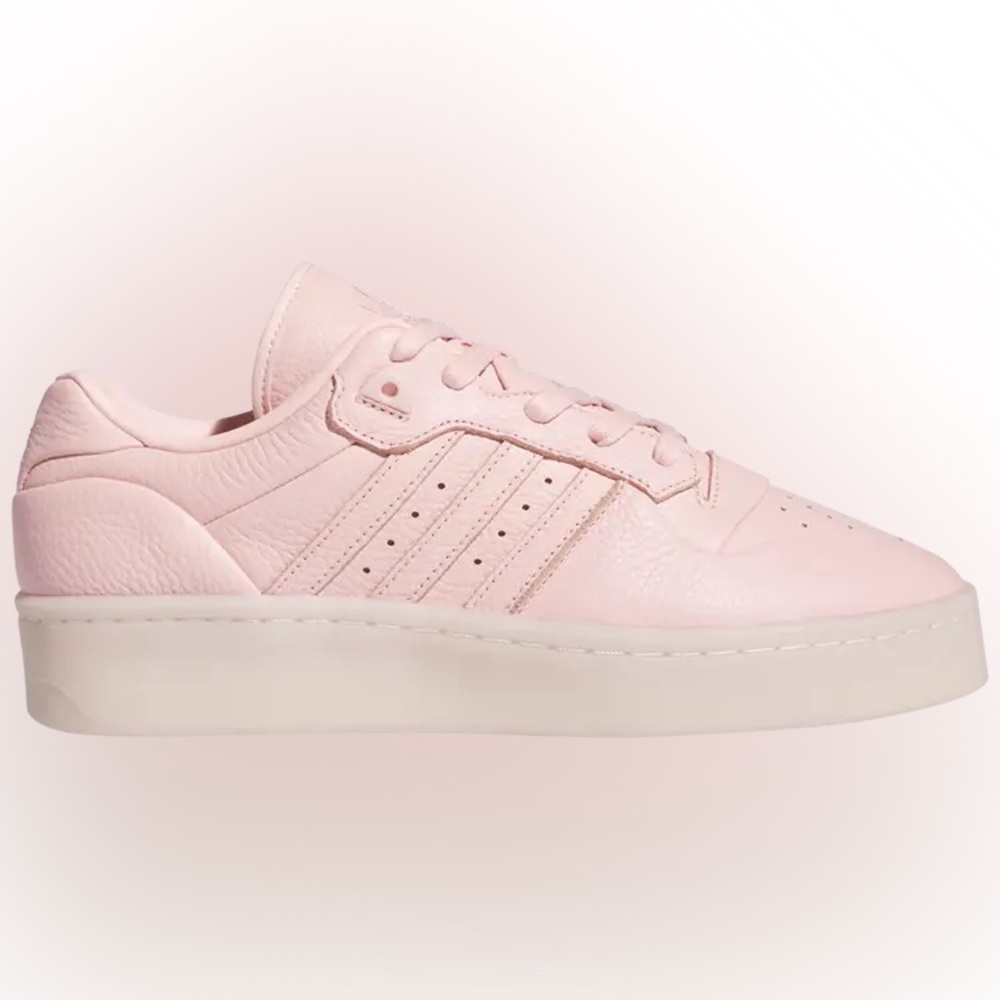 Adidas Women’s Pink Leather Sneakers Size 10 Casual Trainer Shoes